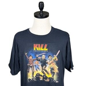 Fright Rags Kill Destroyers Horror Slasher Graphic T-Shirt Black Mens 3XL 2013